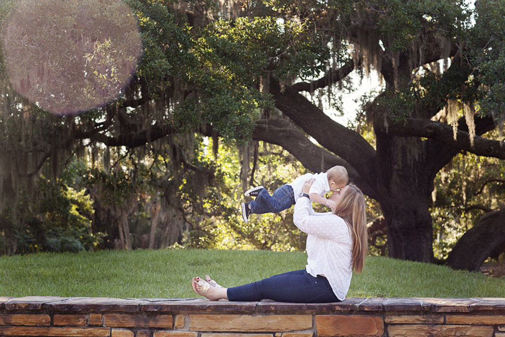 mom and child soaring