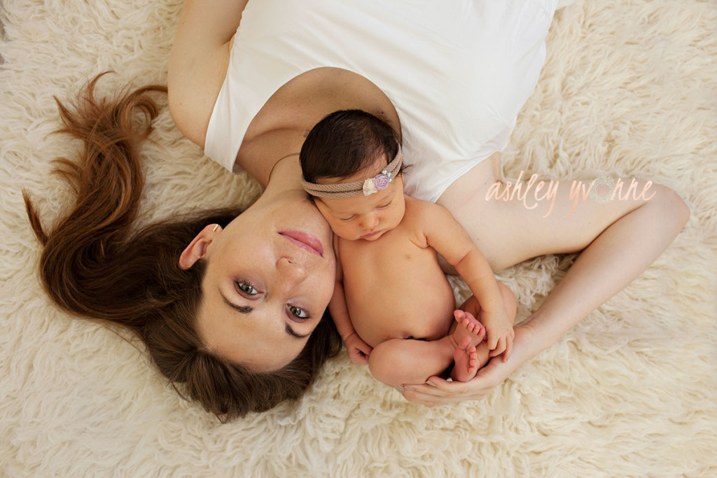 mom and new daughter