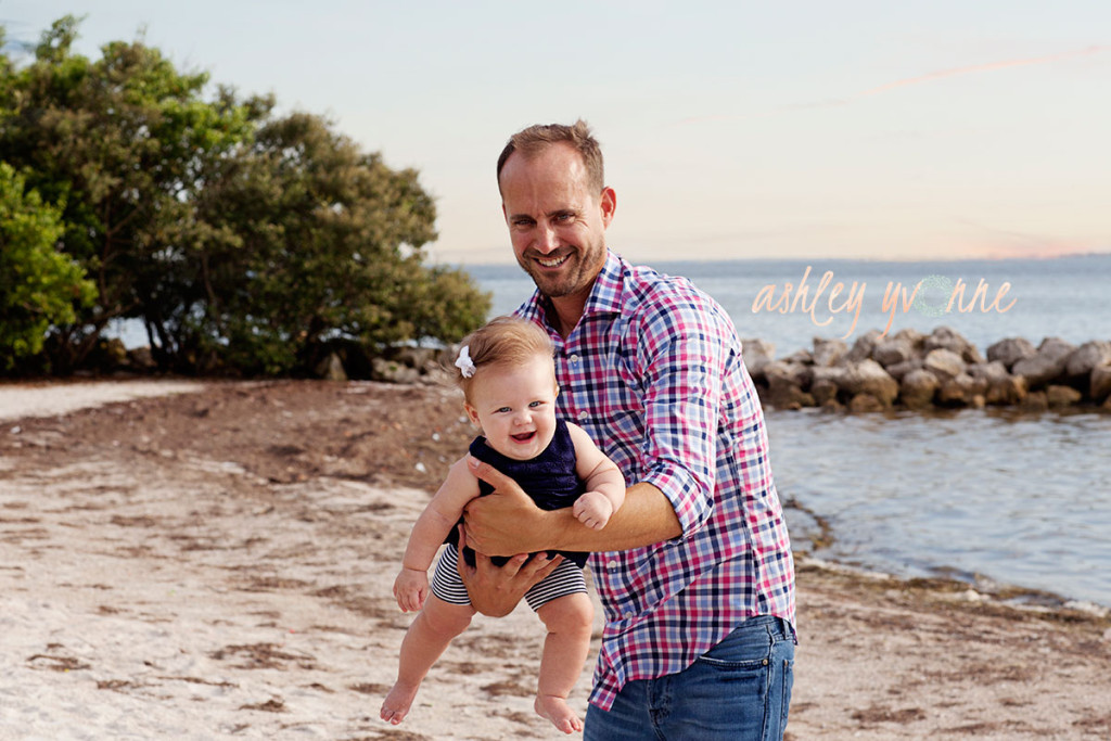 dad plaid shirt on beach